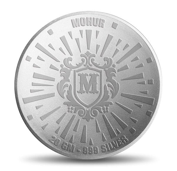 MOHUR 20 Gm, 999 PEACOCK Precious Color Silver Coin