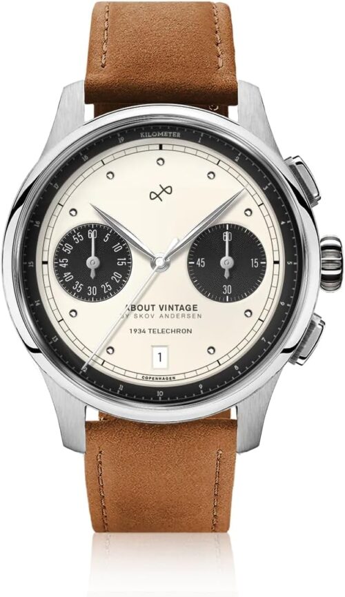 1934 Telechron Mens Watch, Stainless Steel