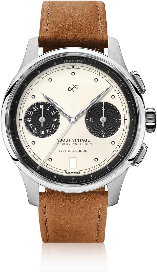 1934 Telechron Mens Watch, Stainless Steel