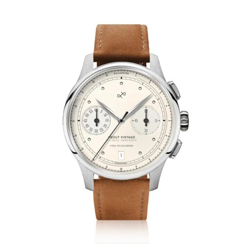 1934 Telechron Mens Watch, Stainless Steel