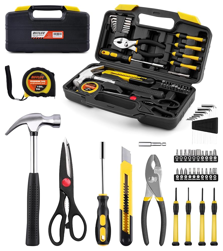 40-Piece Tool Set – General Household Hand Tool Kit with Plastic Toolbox Storage Case…