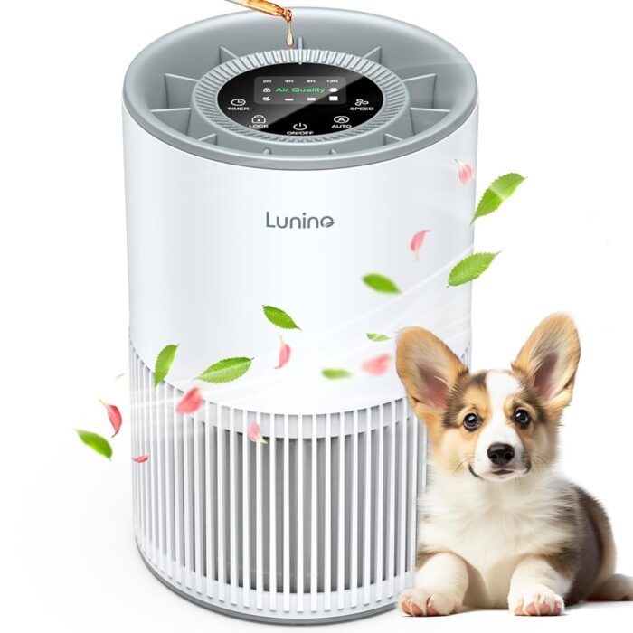 Air Purifiers for Home Large Room up to 1000ft², LUNINO H13 True HEPA Air Purifier for Bedroom with Fragrance Function, Air Quality Sensor, Sleep Mode, Air Cleaner for Pet...
