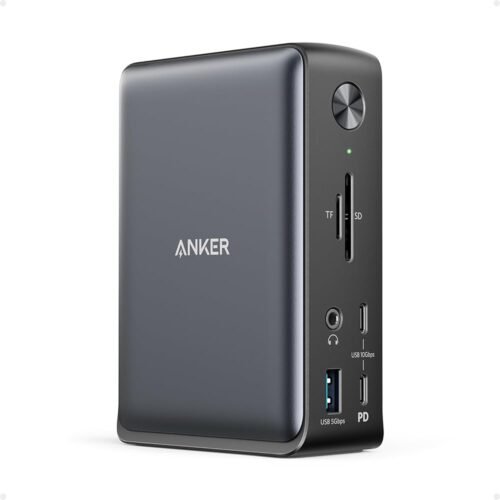 Anker Docking Station, Anker 575 USB-C Docking Station (13-in-1), Triple Display, 4K HDMI, 10 Gbps USB-C and 5 Gbps USB-A Data, 85W Charging for Laptop, 18W Charging for Phone,...
