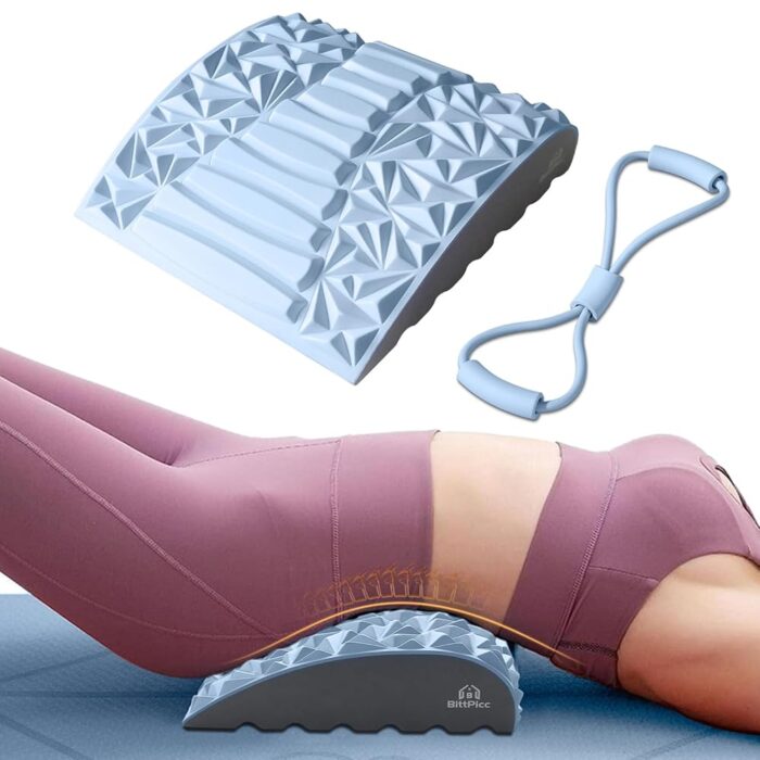BittPiccc Acemend Back Stretcher for Lower Back Pain Relief Comfort Refresh Lumbar Support Ergonomic Back Cracker Massager for Herniated Disc, Sciatica, Scoliosis Instruction...