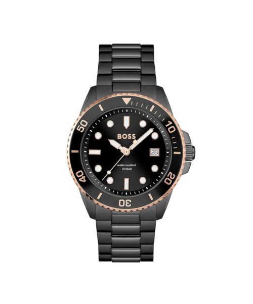 BOSS Men's ACE 43mm Quartz Diver's Watch | Water Resistant 20 ATM | Premium Timepiece for Sport Performance