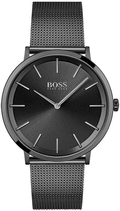 BOSS Men's SKYLINER Ultra Slim Quartz 40mm Watch | Water Resistant | Premium Minimalistic Timepiece for Business and Casual Wear
