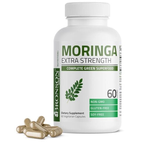 Bronson Morgina Extra Strength Complete Green Superfood, Non-GMO, 60 Vegetarian Capsules …