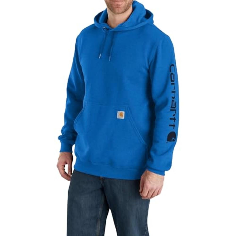 Carhartt Men’s Loose Fit Midweight Logo Sleeve Graphic Sweatshirt