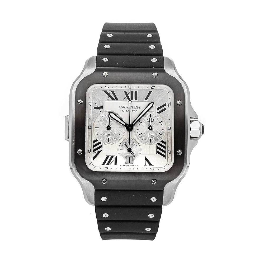 Cartier Santos XL Chronograph Silver Dial Men’s Watch WSSA0017