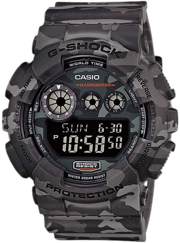 Casio G Shock Men's GD-120CM-8CR G-Shock Digital Display Quartz Grey Watch