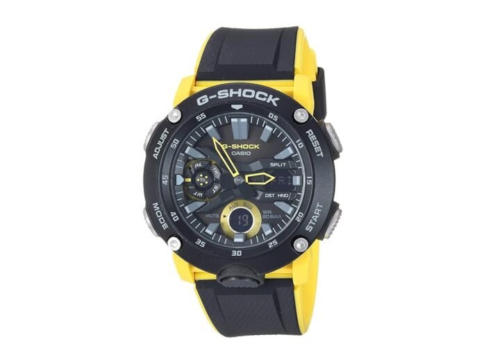 Casio GA2000-1A9 G-Shock Men's Watch Black/Yellow 51.2mm Carbon/Resin