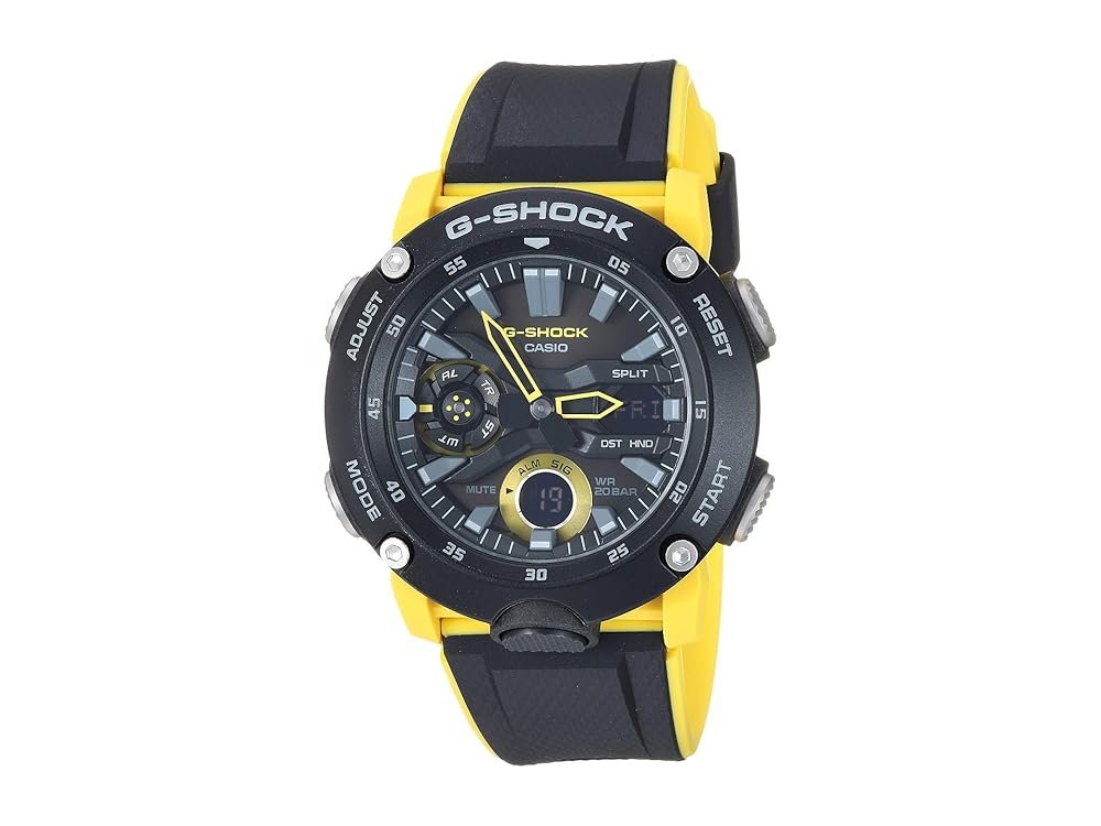 Casio GA2000-1A9 G-Shock Men's Watch Black/Yellow 51.2mm Carbon/Resin