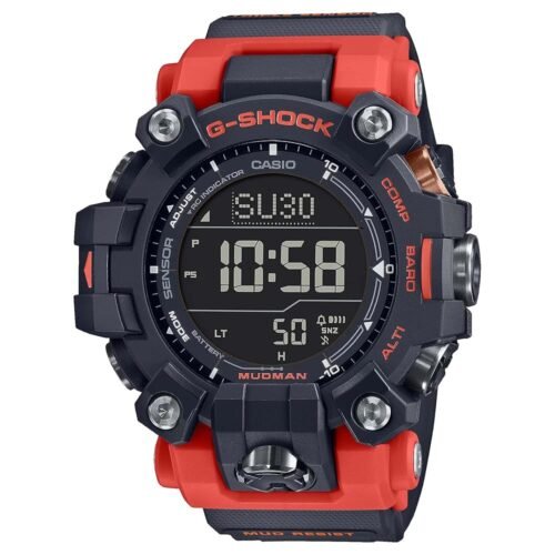 Casio GW9500-1A4 Men's Tough Solar Master of G Red Mudman G Shock Watch