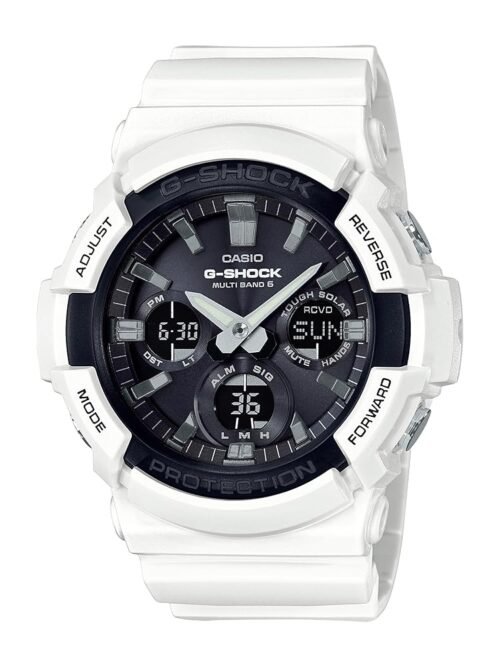 Casio Men's G-Shock GAS-100B-7ACR Solar White Resin Watch