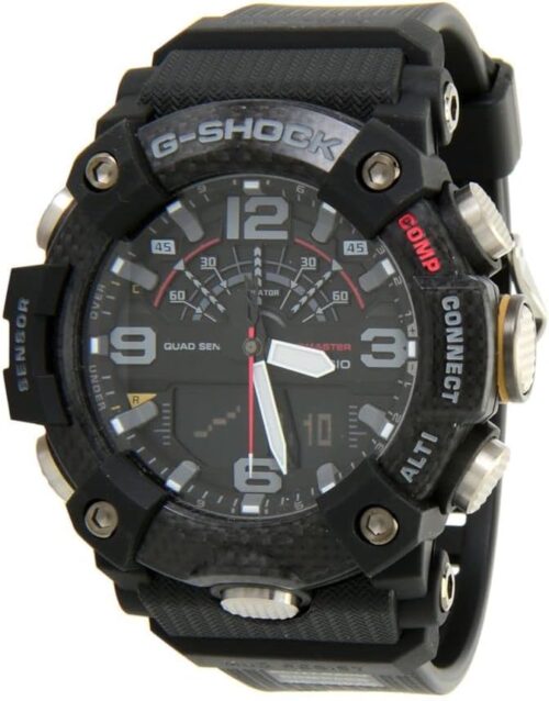 Casio Men's G-Shock Master of G Mudmaster Carbon Core Guard Quad Sensor Connected Grey Resin Watch GGB100-1A