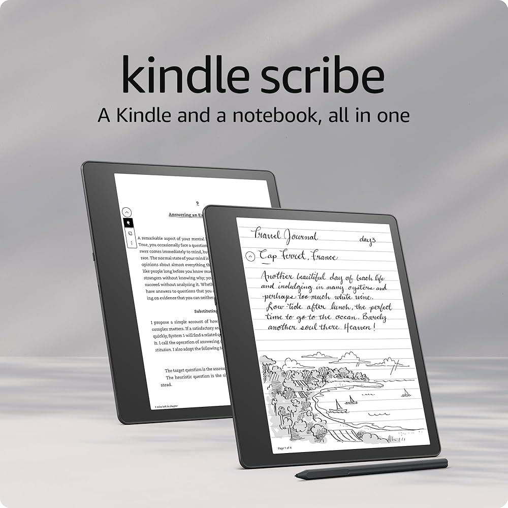 Certified Refurbished Amazon Kindle Scribe (16 GB) the first Kindle and digital notebook, all in one, with a 10.2” 300 ppi Paperwhite display, includes Premium Pen