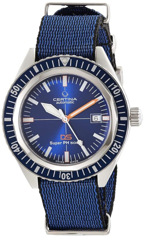 Certina, Mens, DS SUPER PH500M, Stainless Steel, Swiss Automatic, Diving Watch, C0374071804010
