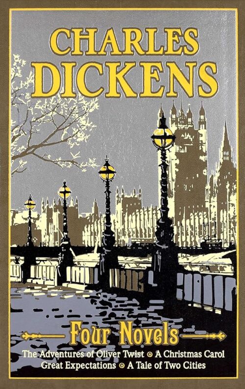 Charles Dickens: Four Novels (Leather-bound Classics)