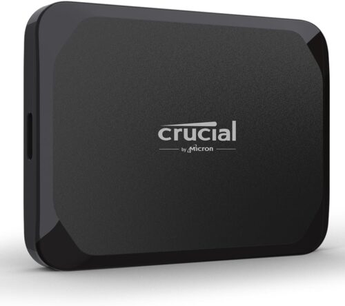 Crucial X9 1TB Portable SSD – Reads Up to 1050MB/s, PC & Mac, Lightweight and Small Storage for backups, Photos & Games – USB 3.2 External Solid State Drive – CT1000X9SSD902