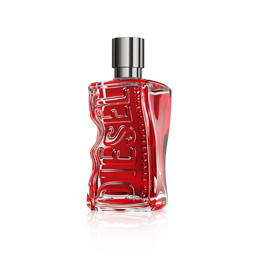 Diesel D RED, Eau de Parfum for Men, Fougere & Aromatic with Notes of Red Grapefruit, Lavender & Sandalwood
