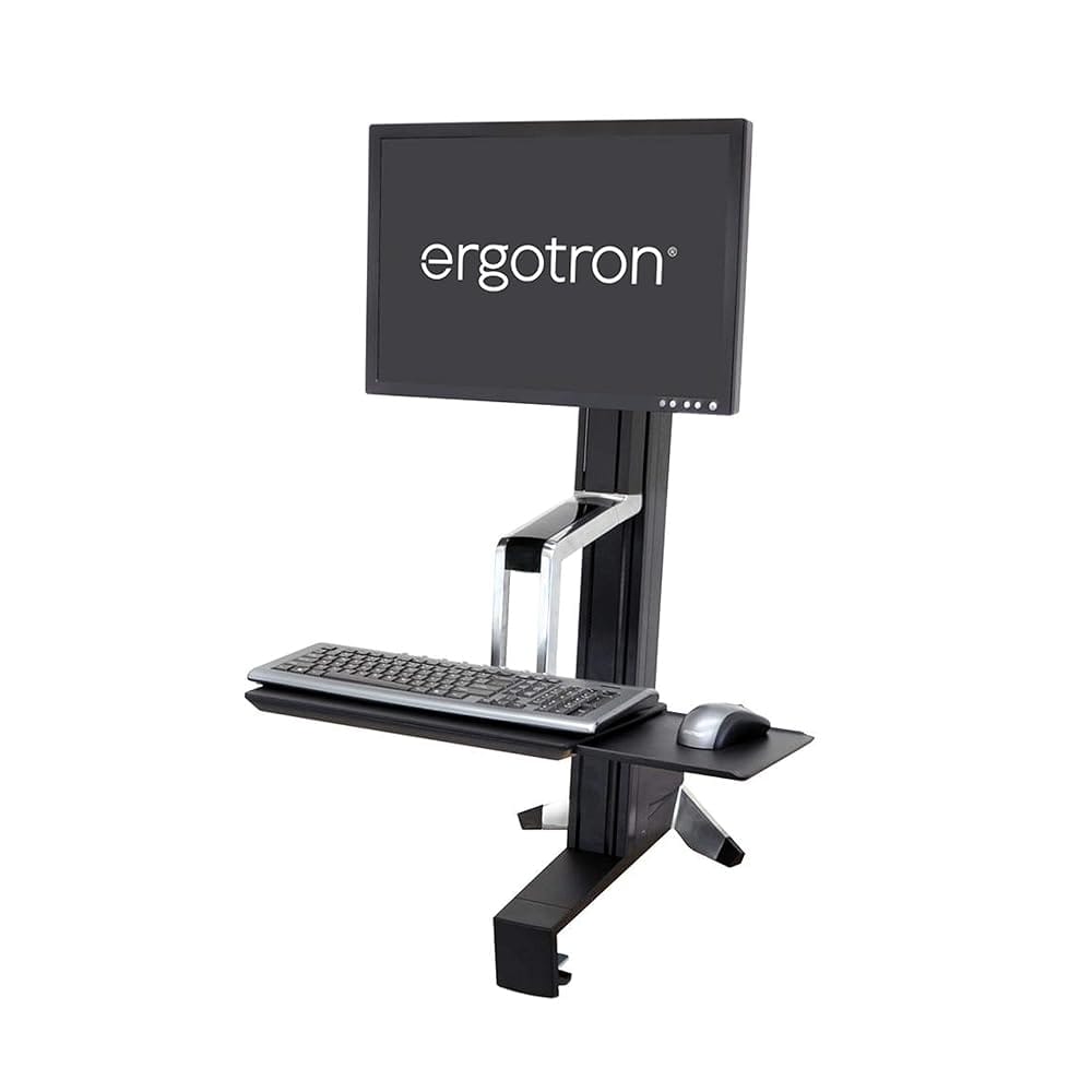 Ergotron – WorkFit-S LD Sit-Stand Workstation – for Tabletops – 23 Inches, Black