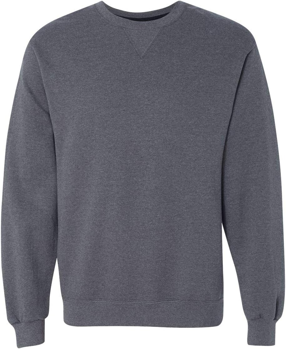 Fruit of the Loom Adult 7.2 oz. SofSpun® Crewneck Sweatshirt S CHARCOAL HEATHER