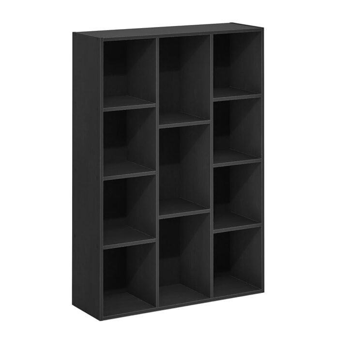 Furinno Luder 11-Cube Reversible Open Shelf Bookcase, Blackwood
