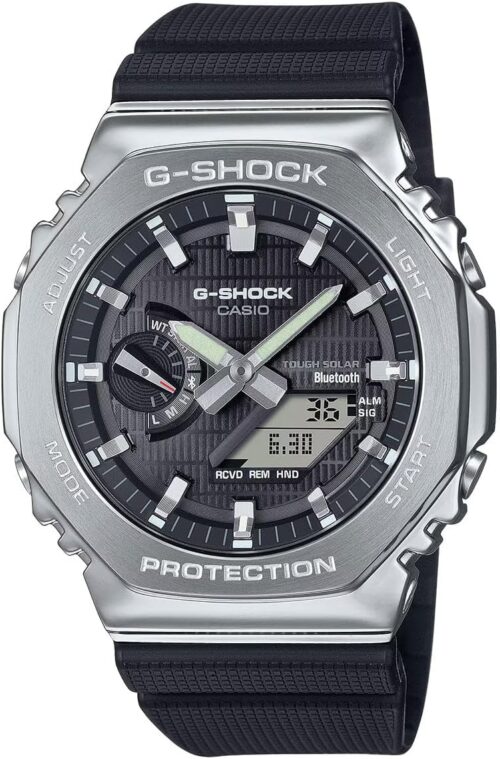 G-Shock Casio G-Steel Solar Connected Black Dial Black Resin Strap Watch - GBM2100-1A