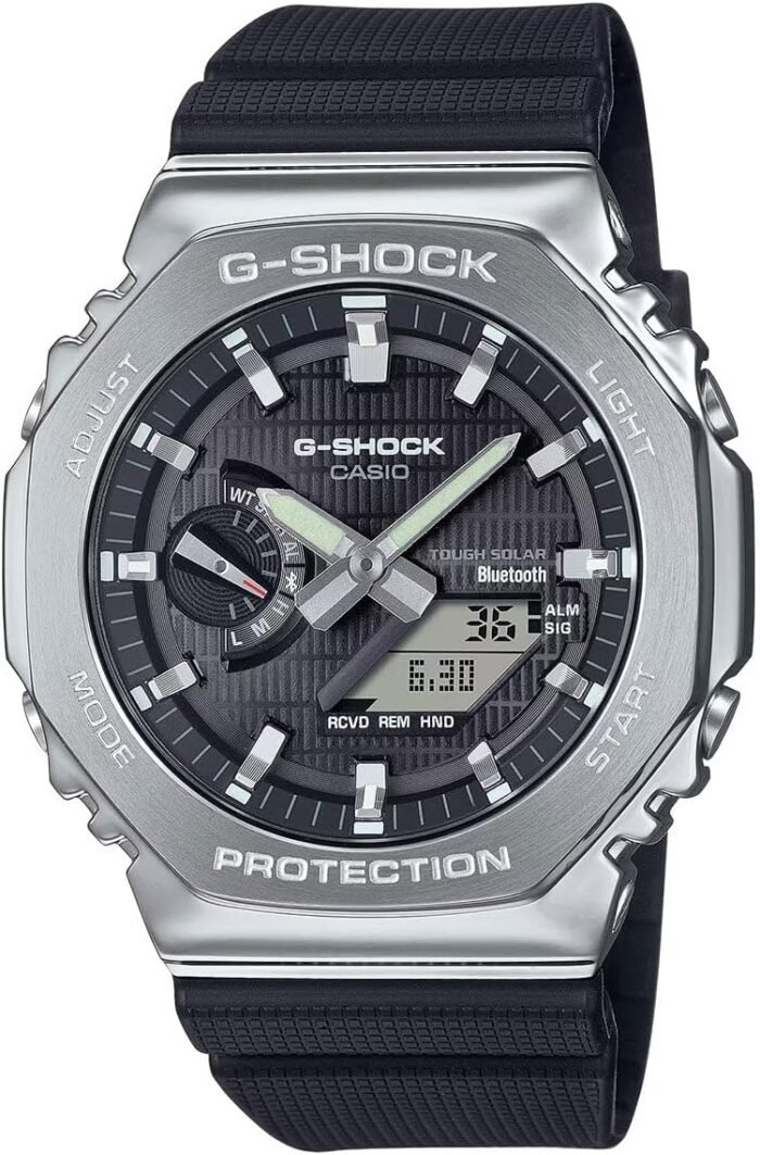 G-Shock Casio G-Steel Solar Connected Black Dial Black Resin Strap Watch - GBM2100-1A
