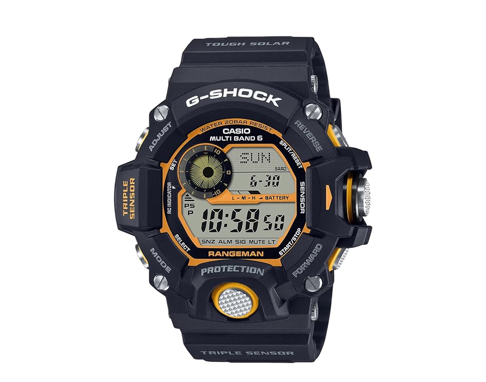 G-Shock GW9400Y-1 Rangeman Atomic Solar Yellow Black
