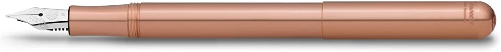 Kaweco LILIPUT Fountain Pen Copper I Premium Copper Fountain Pen for Ink Cartridges I Exclusive Fountain Pen 12.5 cm I Nib: B (Broad)