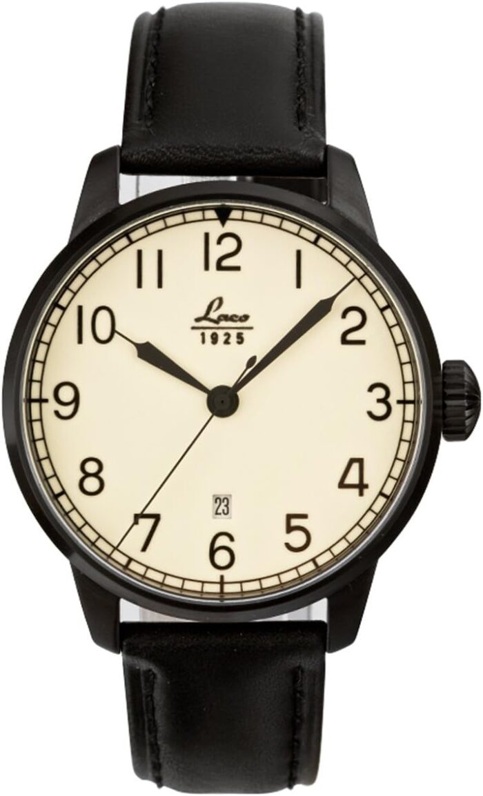 Laco Casablanca Mens Analog Automatic Watch with Leather Bracelet 861776