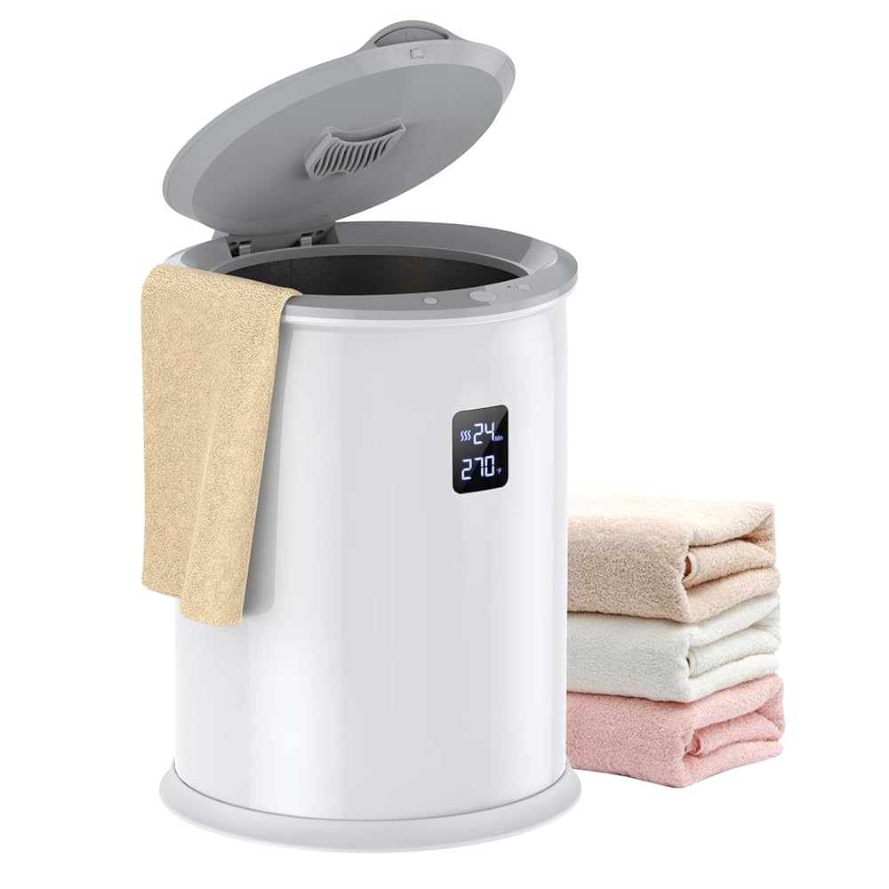 Large Towel Warmer for Bathroom, Luxury Hot Towel Warmer with Timer, LED Display Time and Temperature, Insulation Effect Up to 150 Minutes, Delay Time Up to 24 Hours, Best Ideals