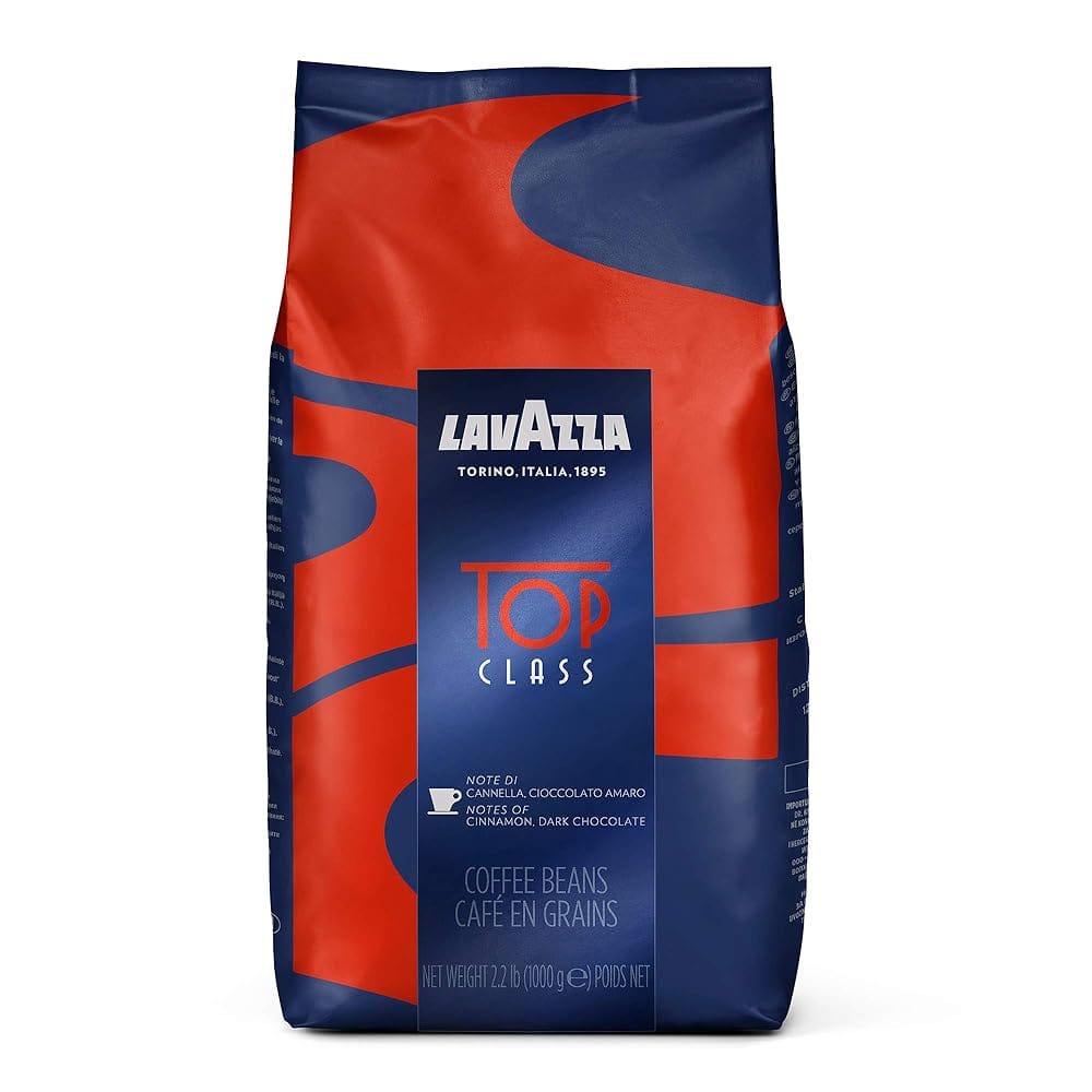 Lavazza Top Class Whole Bean Coffee Blend, Medium Espresso Roast Bag, 2.2 Pound (Pack of 1), Authentic Italian, Blended and roasted in Italy, Full bodied with smooth and…