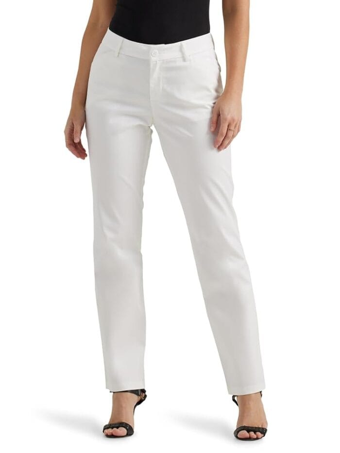 Lee Women's Wrinkle Free Relaxed Fit Straight Leg Pant