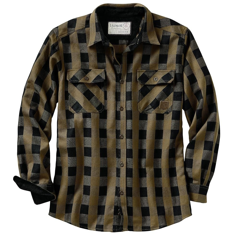 Legendary Whitetails Men’s Tough as Buck Heavyweight Flannel Shirt