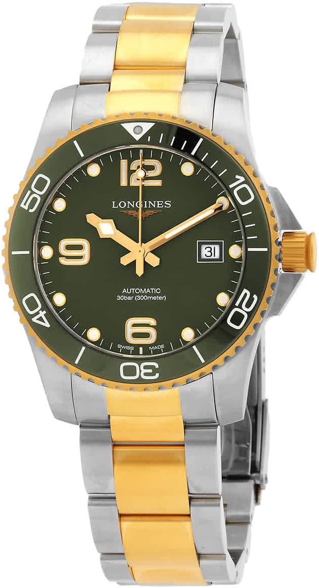 Longines Hydro Conquest Automatic Green Dial Men’s Watch L3.781.3.06.7