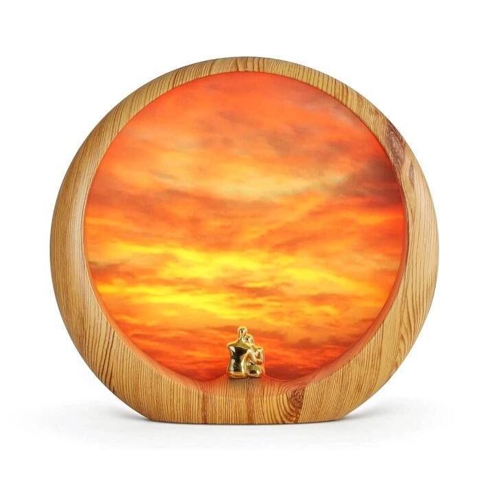 mamre Sunset Lamp Anniversary Wedding Valentine’s Day Gift Ideas, Sunset Glow Light Centerpiece Table Decorations Gifts for Mom Birthday Gift, The Beautiful Sunset We Share
