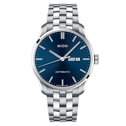 Mido Belluna Sunray - Swiss Automatic Watch for Men - Blue Dial - Case 42.5mm - M0246301104100