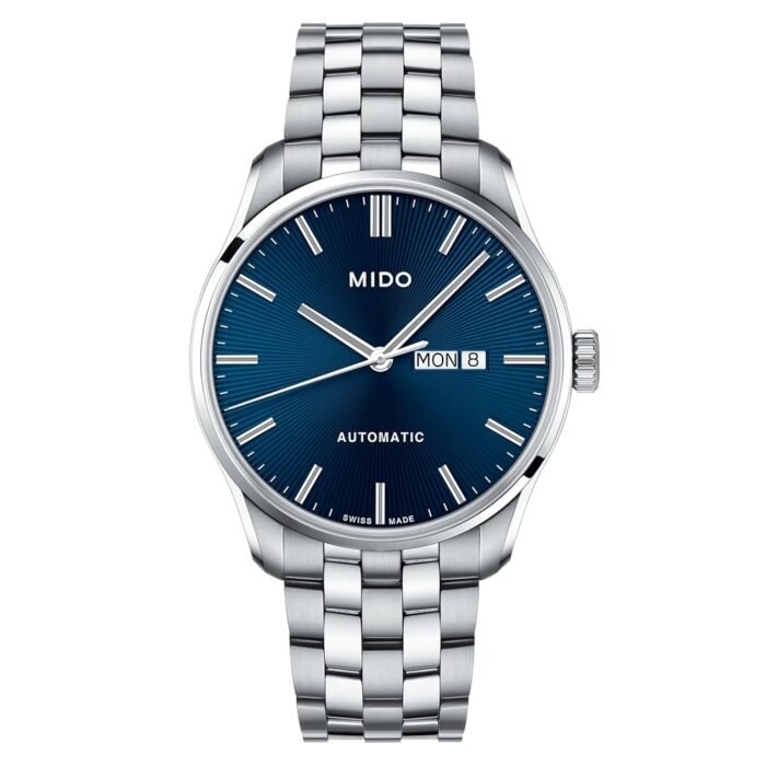 Mido Belluna Sunray - Swiss Automatic Watch for Men - Blue Dial - Case 42.5mm - M0246301104100