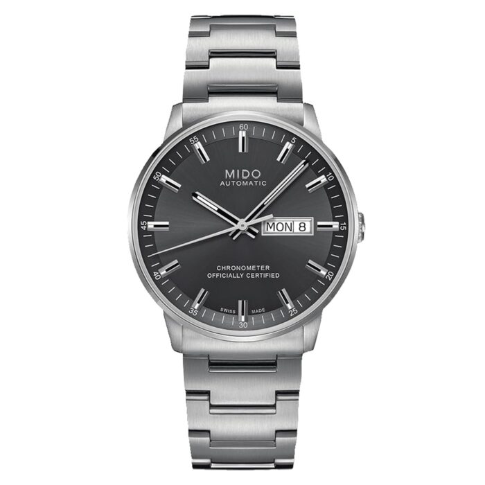 Mido Commander Chronometer - Swiss Automatic Watch for Men - Anthracite Dial - Case 40mm - M0214311106100