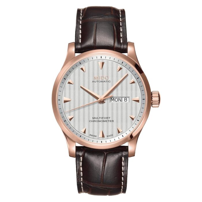 Mido Multifort Chronometer - Swiss Automatic Watch for Men - Silver Dial - Case 42mm - M0054313603100