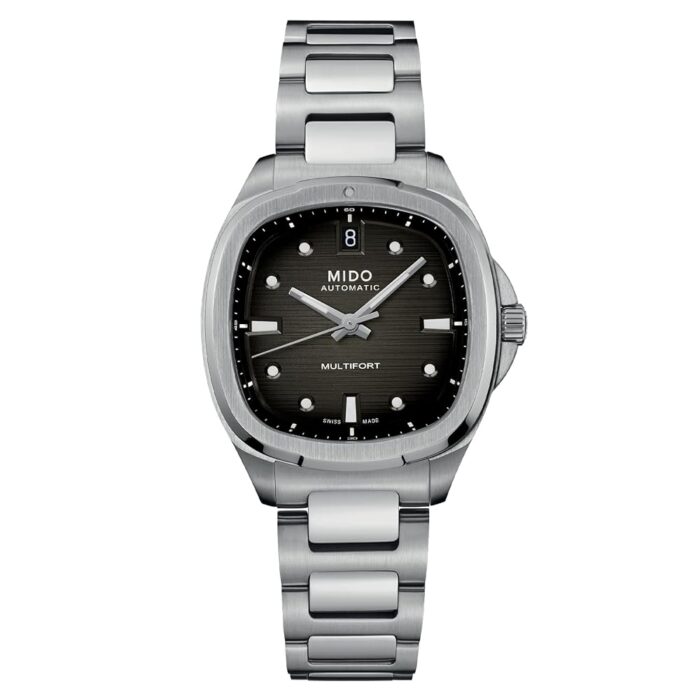 MIDO Multifort TV 35 - Swiss Automatic Watch for Men & Women - Silver Dial - Case 35mm - M0493071108100