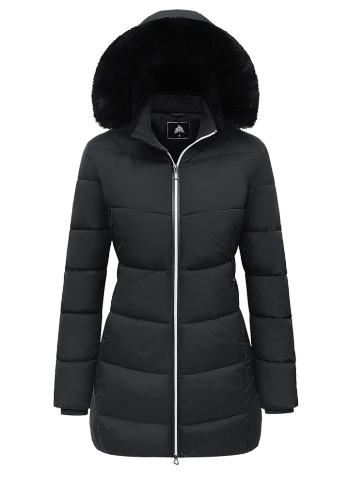 MOERDENG Women's Winter Windproof Warm Down Coats Waterproof Thicken Hooded fashions Puffer Jacket