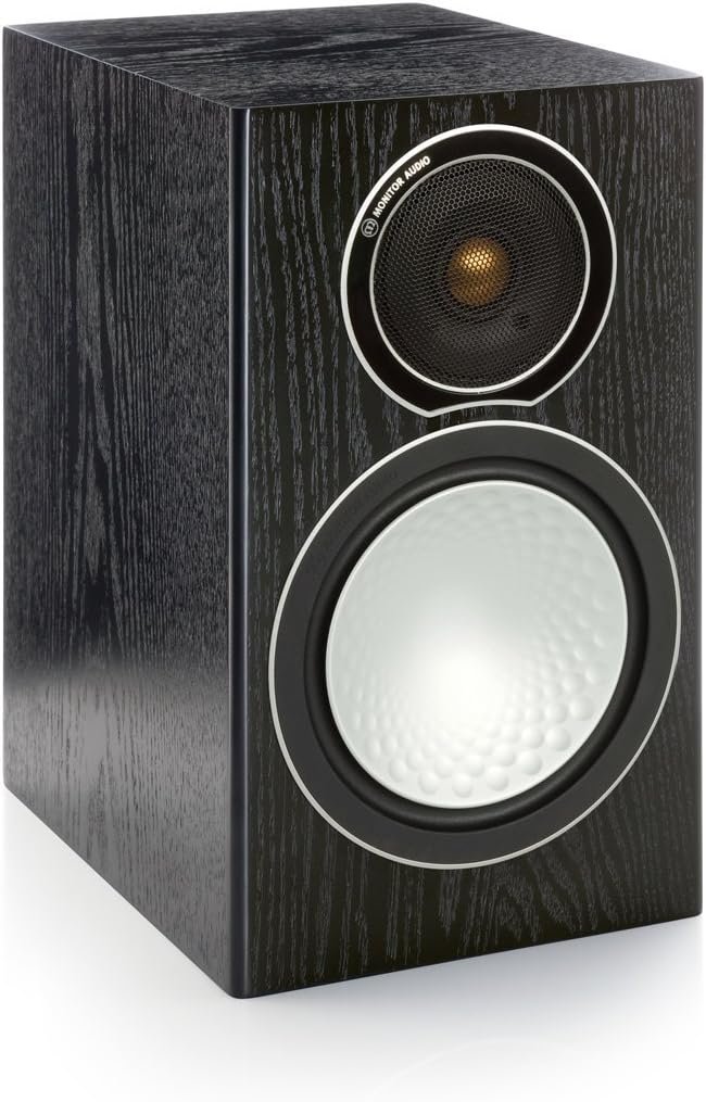 Monitor Audio - Silver Series 1-2-Way Compact Loudspeakers - Pair - Black Oak