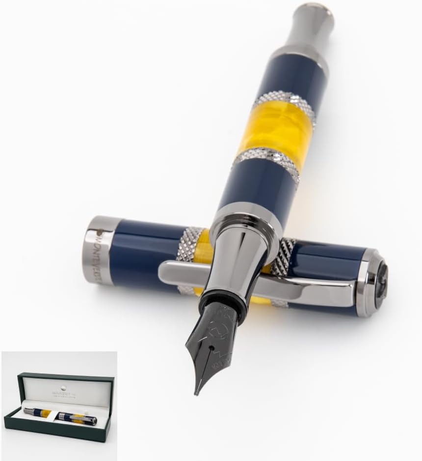 Monteverde Regatta Sport Fountain Pen, Blue/Yellow – M