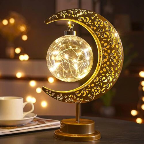 Moon Lamp, Ramadan Decorations for Home, Eid Mubarak Decorations, Ramadan Lights Decorations, Enchanted Lunar Lamp, Ramadan Home Table Decor, Galaxy Light, Moon Night Light,...
