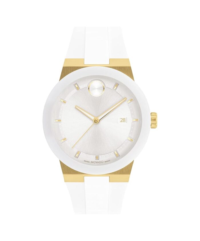 Movado Bold Fusion Men's Watch - Swiss Quartz 3H Movement, Silicone Strap - 5 ATM Water Resistance - Luxury Fashion Timepiece for Him - 42.30mm