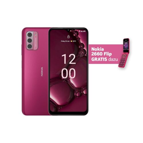 Nokia G42 Dual-SIM 128GB ROM + 6GB RAM (Only GSM | No CDMA) Factory Unlocked 5G Smartphone (So Pink) - International Version
