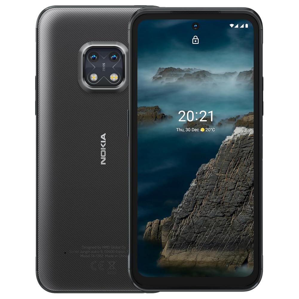 Nokia XR20 5G, Android 11, Unlocked Rugged Smartphone, Dual SIM, US Version, 6/128GB, 6.67-Inch Screen, 48MP Dual Camera, Granite